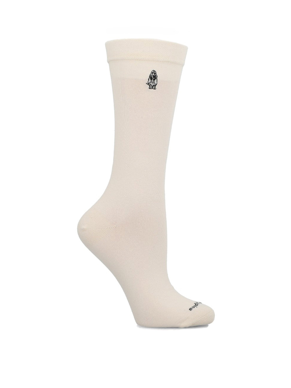 Calcetin Algodón Mujer C Cuff Plain Beige Hush Puppies