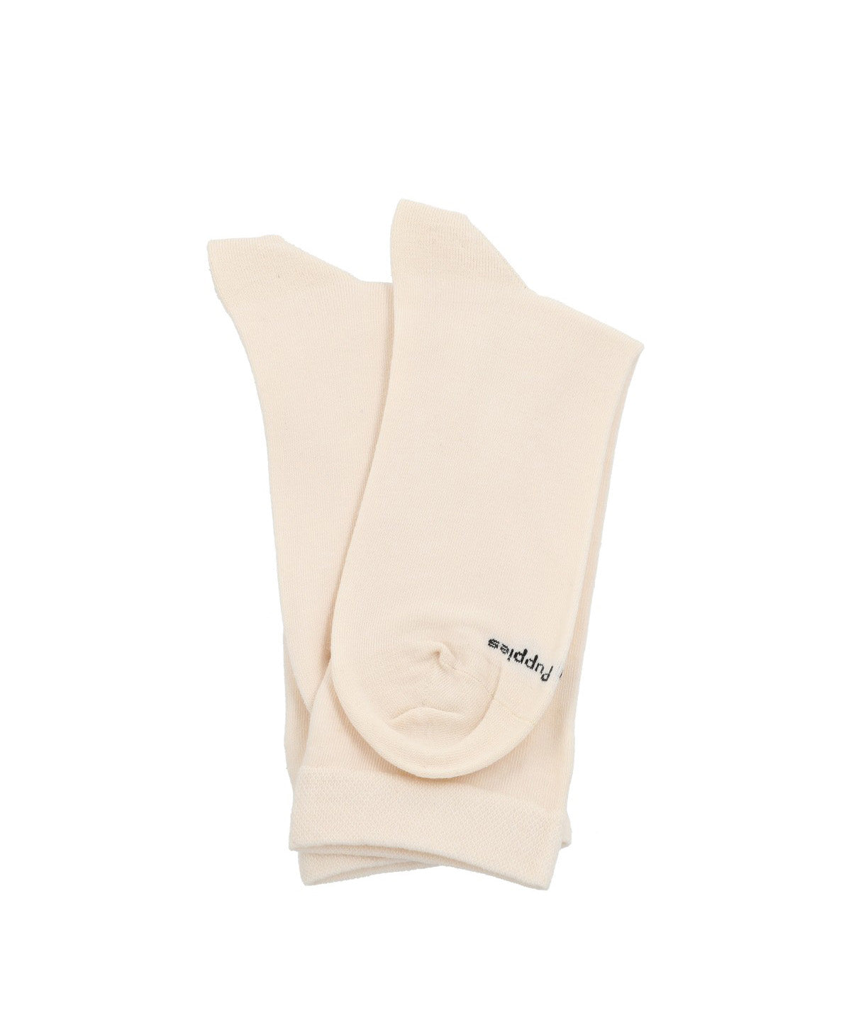 Calcetin Algodón Mujer C Cuff Plain Beige Hush Puppies