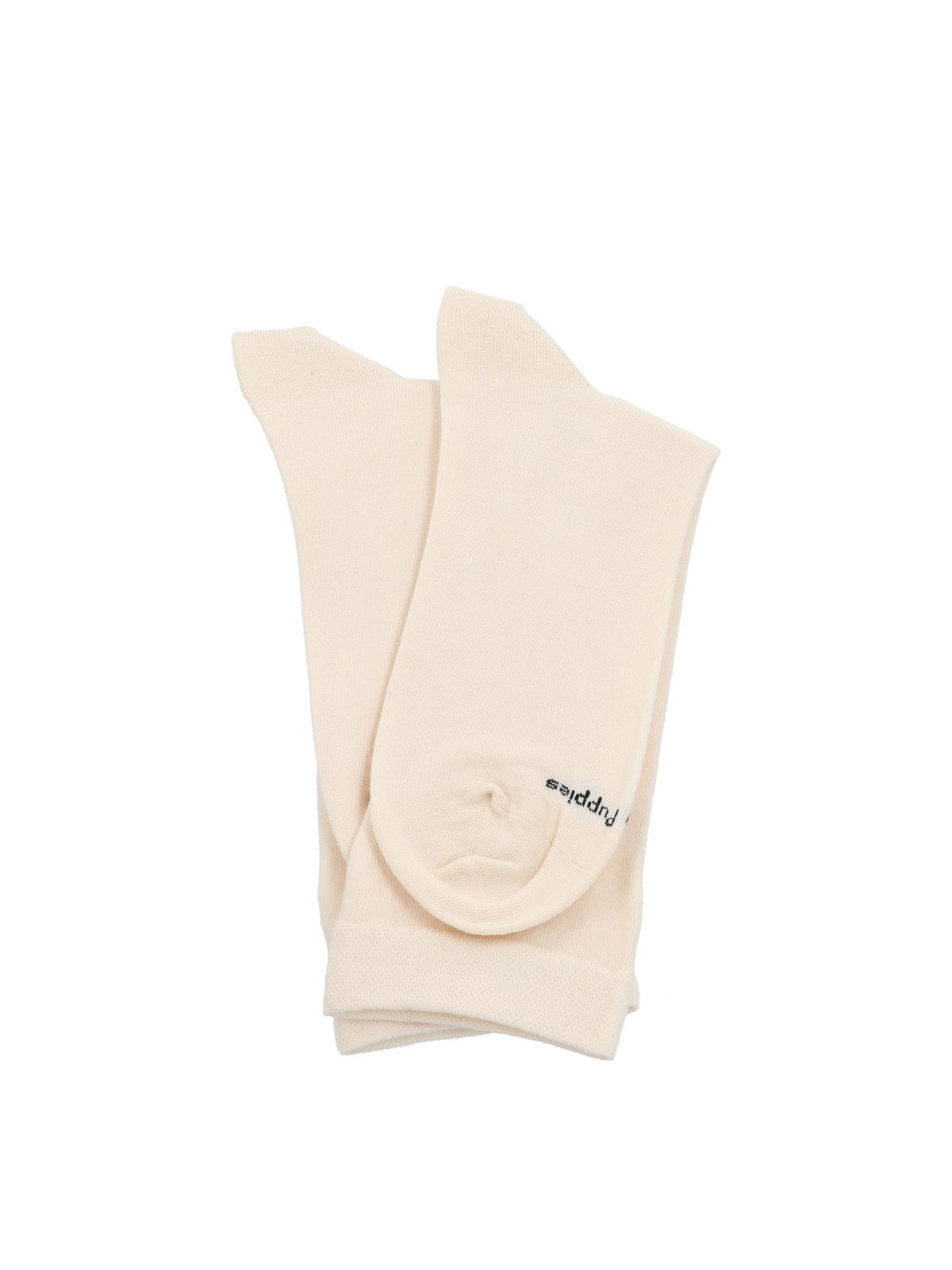 Calcetin Algodón Mujer C Cuff Plain Beige Hush Puppies