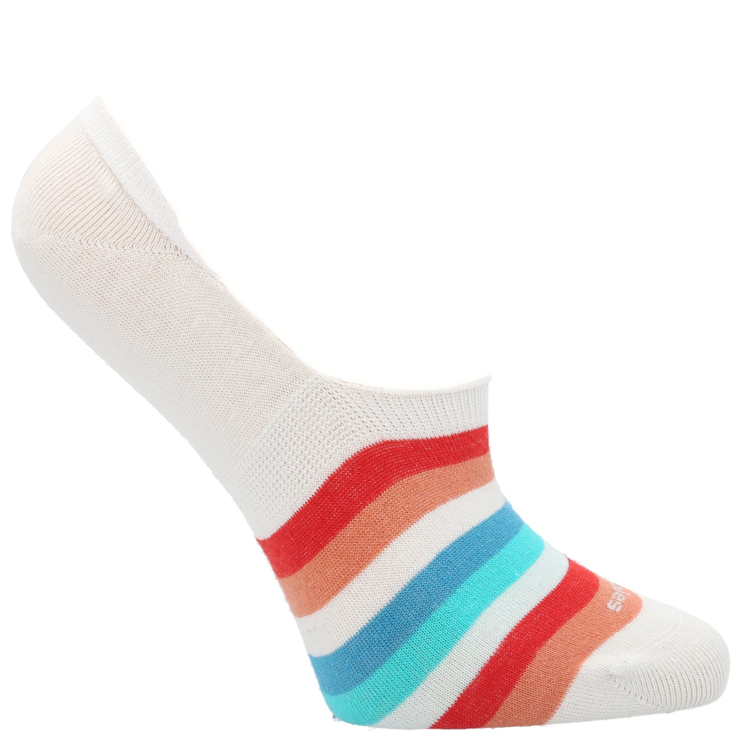 Calcetin Algodón Mujer Inv Stripes Blanco Hush Puppies | Hush Puppies