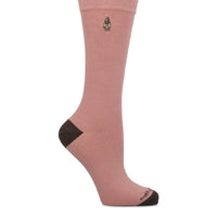 Calcetin Algodón Mujer Cuff Classic Rosado Hush Puppies