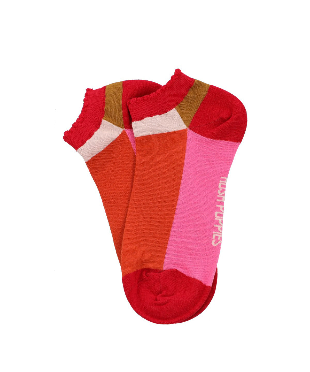 Calcetin Algodón Mujer Ped St Block Rosado Hush Puppies