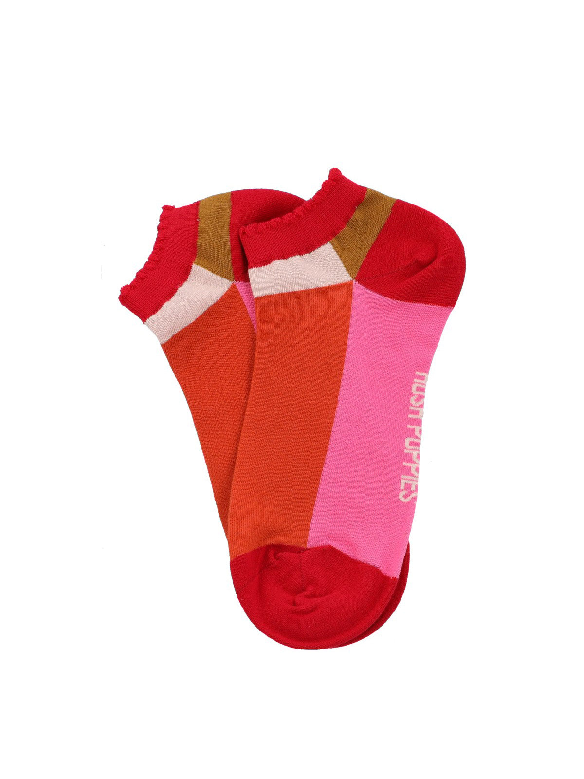 Calcetin Algodón Mujer Ped St Block Rosado Hush Puppies