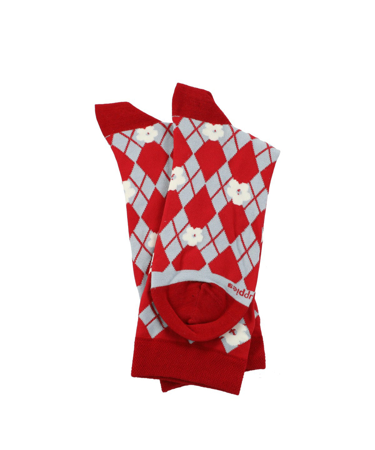 Calcetin Algodón Mujer C Cuff Rombo Azul Hush Puppies