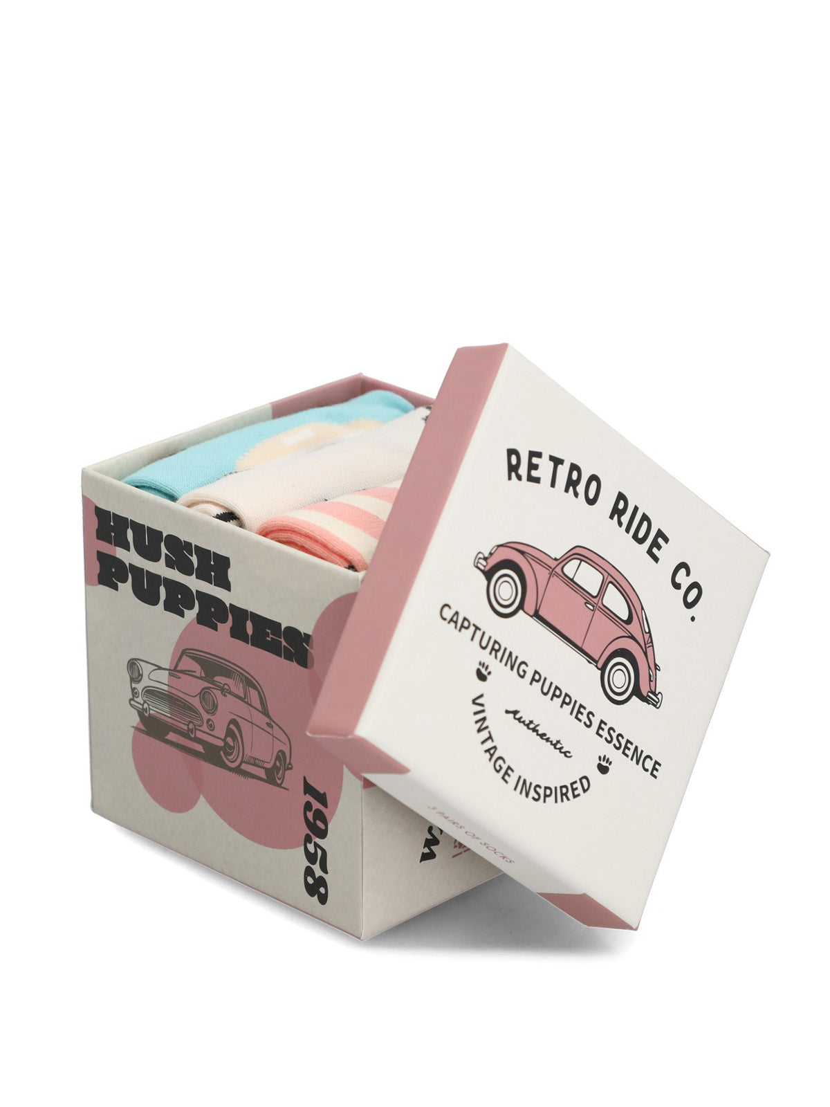 Calcetin Mujer Pack Gift Cars Multicolor Hush Puppies