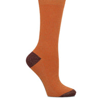 Calcetin Algodón Mujer Lurex Plain Naranjo Hush Puppies