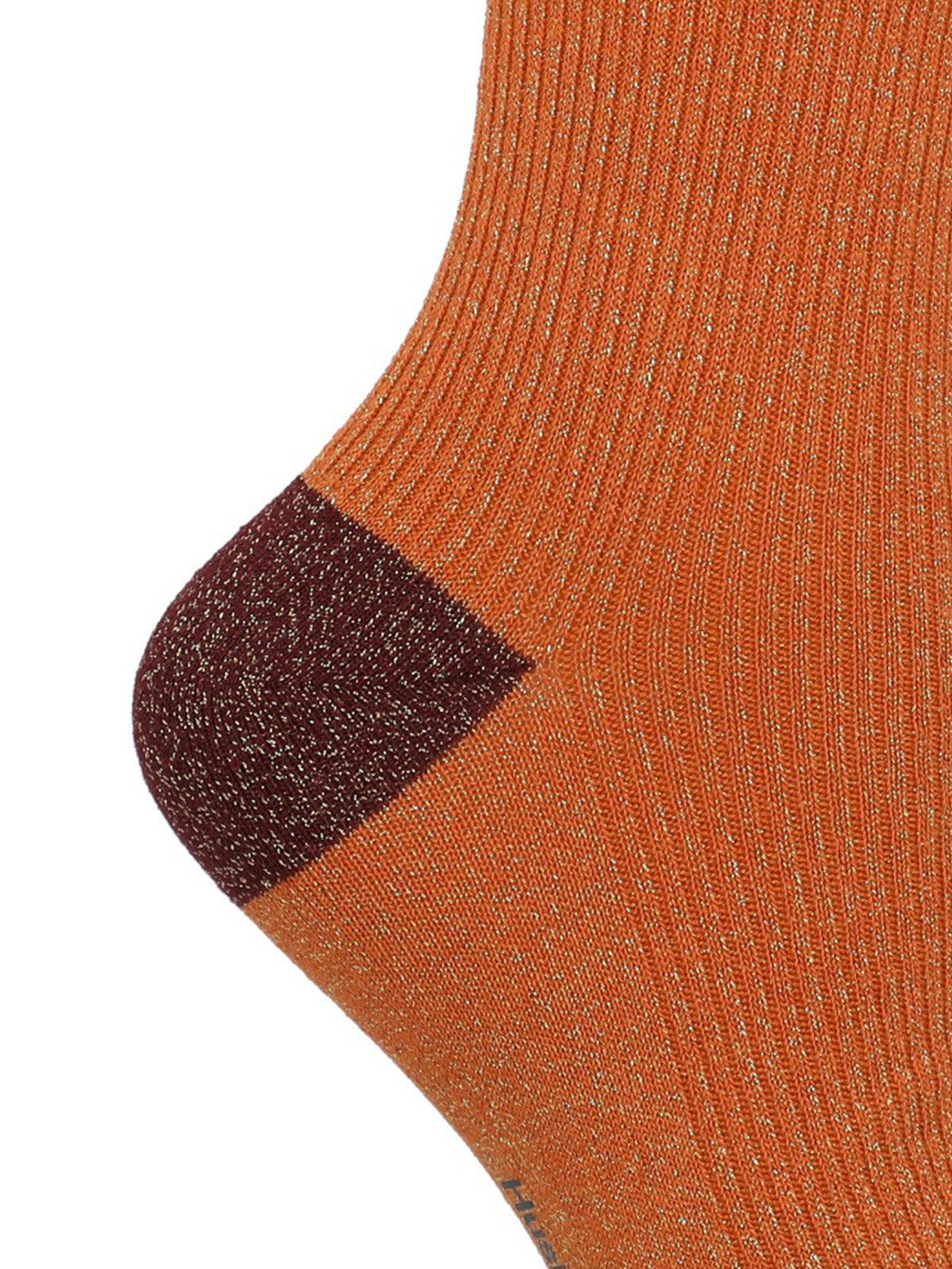 Calcetin Algodón Mujer Lurex Plain Naranjo Hush Puppies