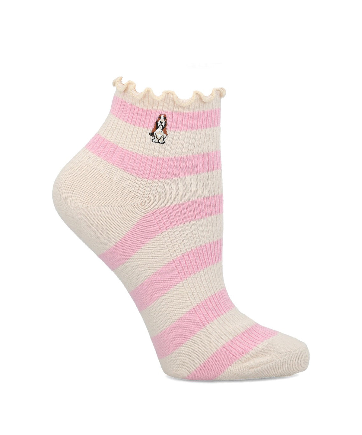 Calcetin Algodón Mujer Ped St Rayas Beige Hush Puppies