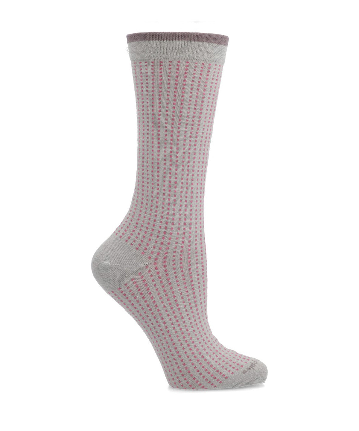 Calcetin Algodón Mujer C Cuff Spots Gris Hush Puppies