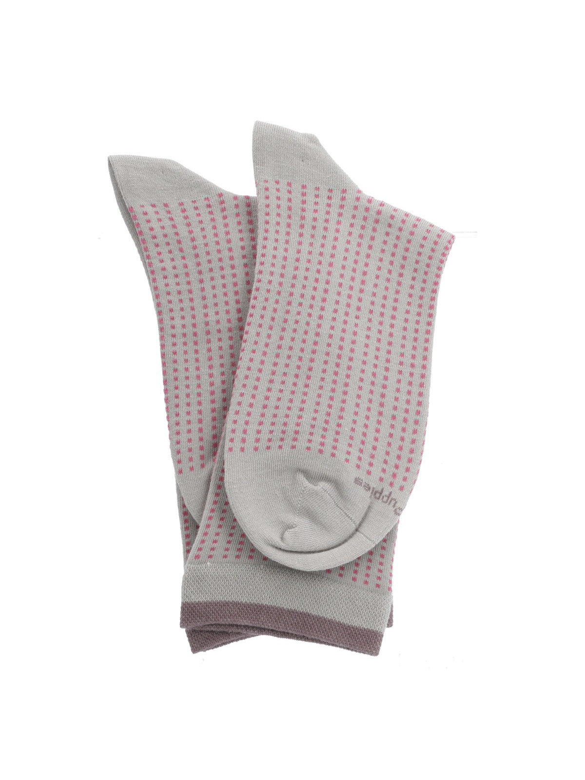 Calcetin Algodón Mujer C Cuff Spots Gris Hush Puppies