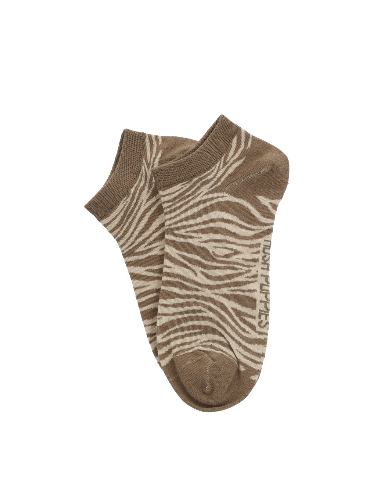 Calcetin Algodón Mujer Ped Zebra Gris Hush Puppies