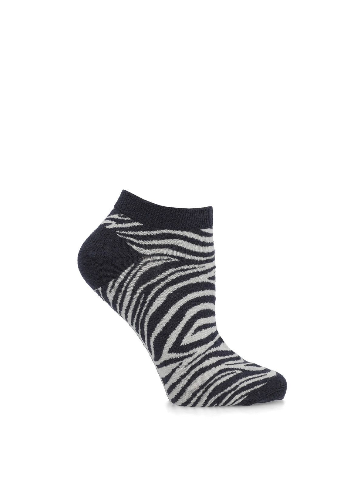 Calcetin Algodón Mujer Ped Zebra Gris Hush Puppies