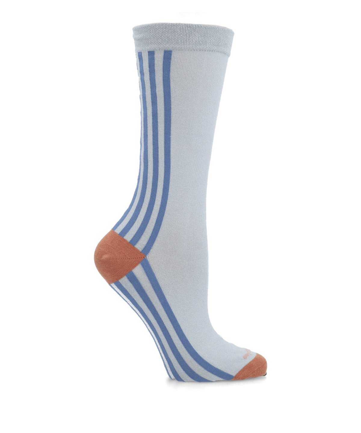 Calcetin Algodón Mujer C Cuff Stripes Gris Hush Puppies