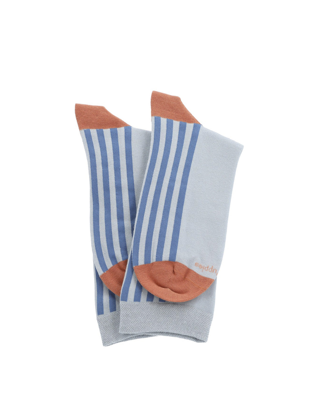 Calcetin Algodón Mujer C Cuff Stripes Gris Hush Puppies