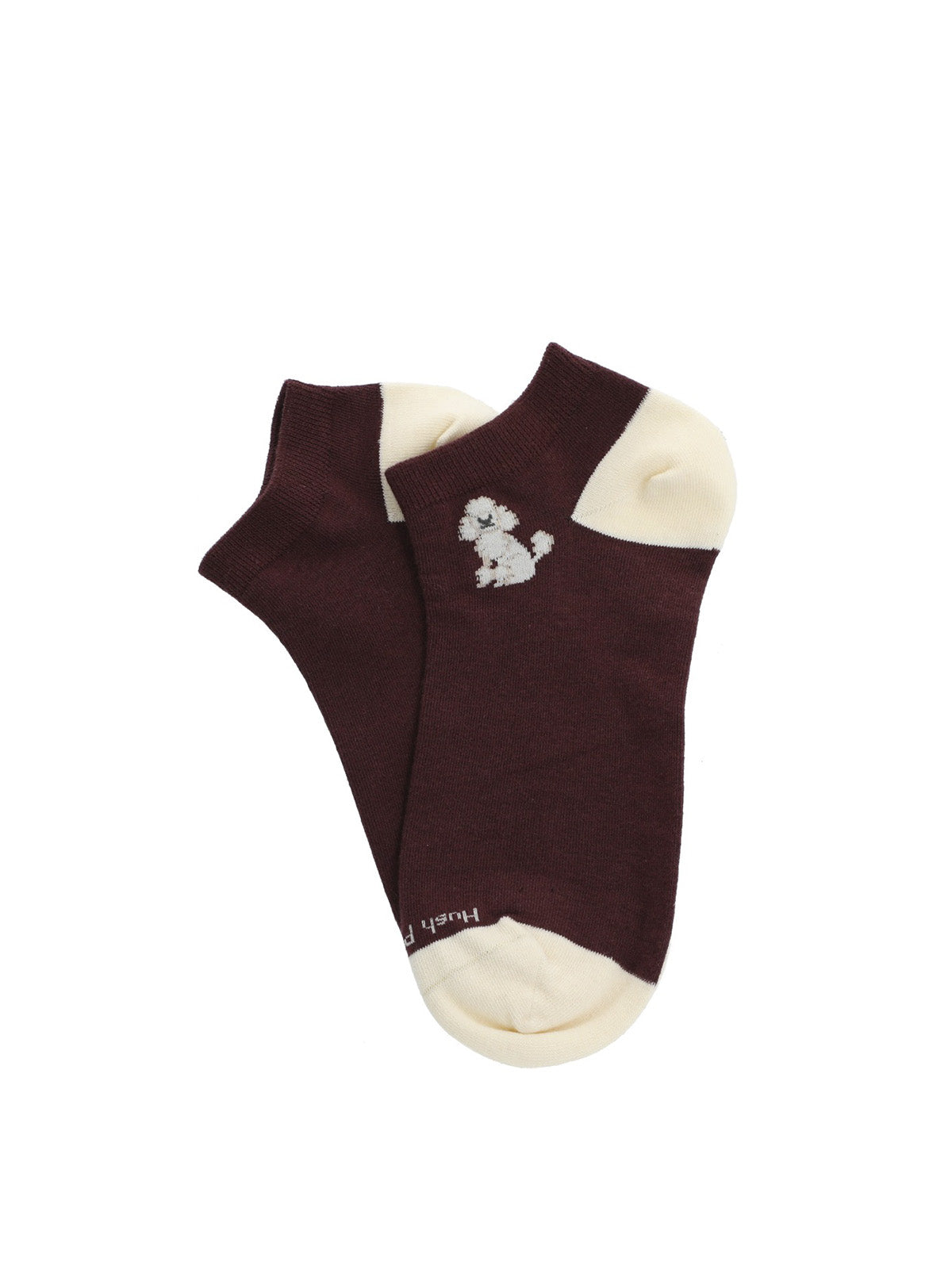 Calcetin Algodón Mujer Ped Poodle Gris Hush Puppies