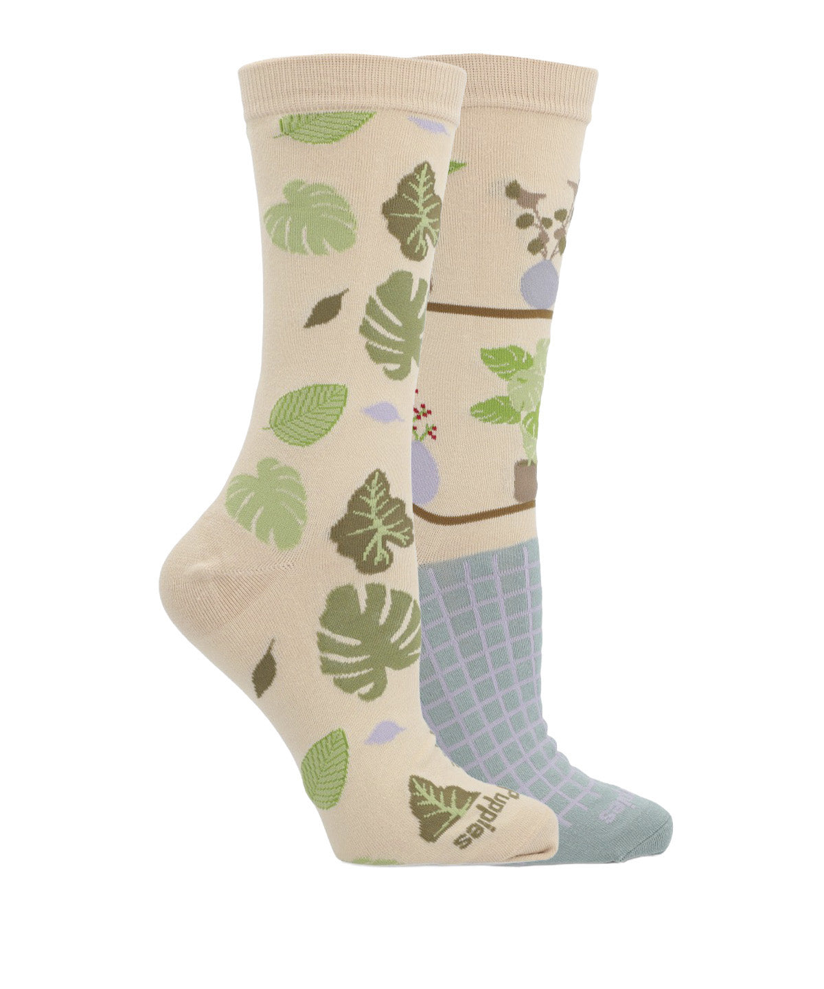 Calcetin Algodón Mujer Diff Houseplant Gris Hush Puppies