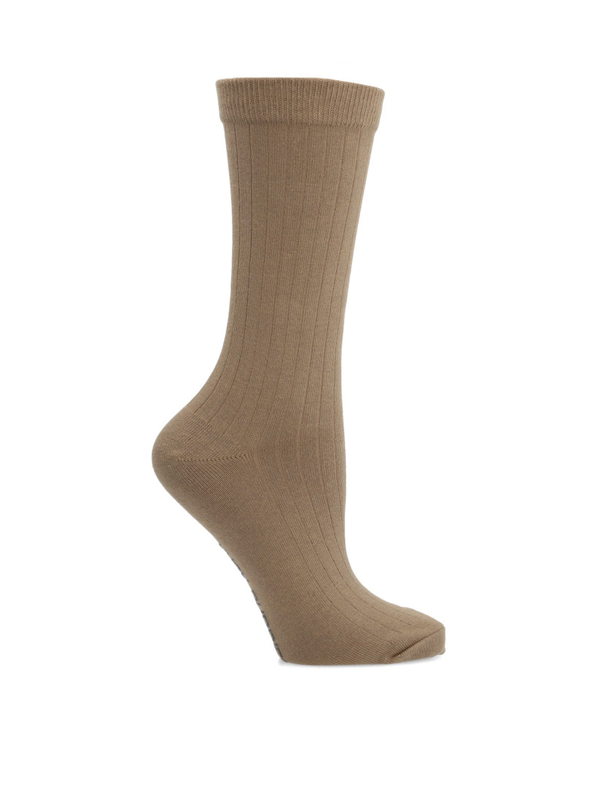 Calcetin Algodón Mujer C Cuff Basicrib Gris Hush Puppies