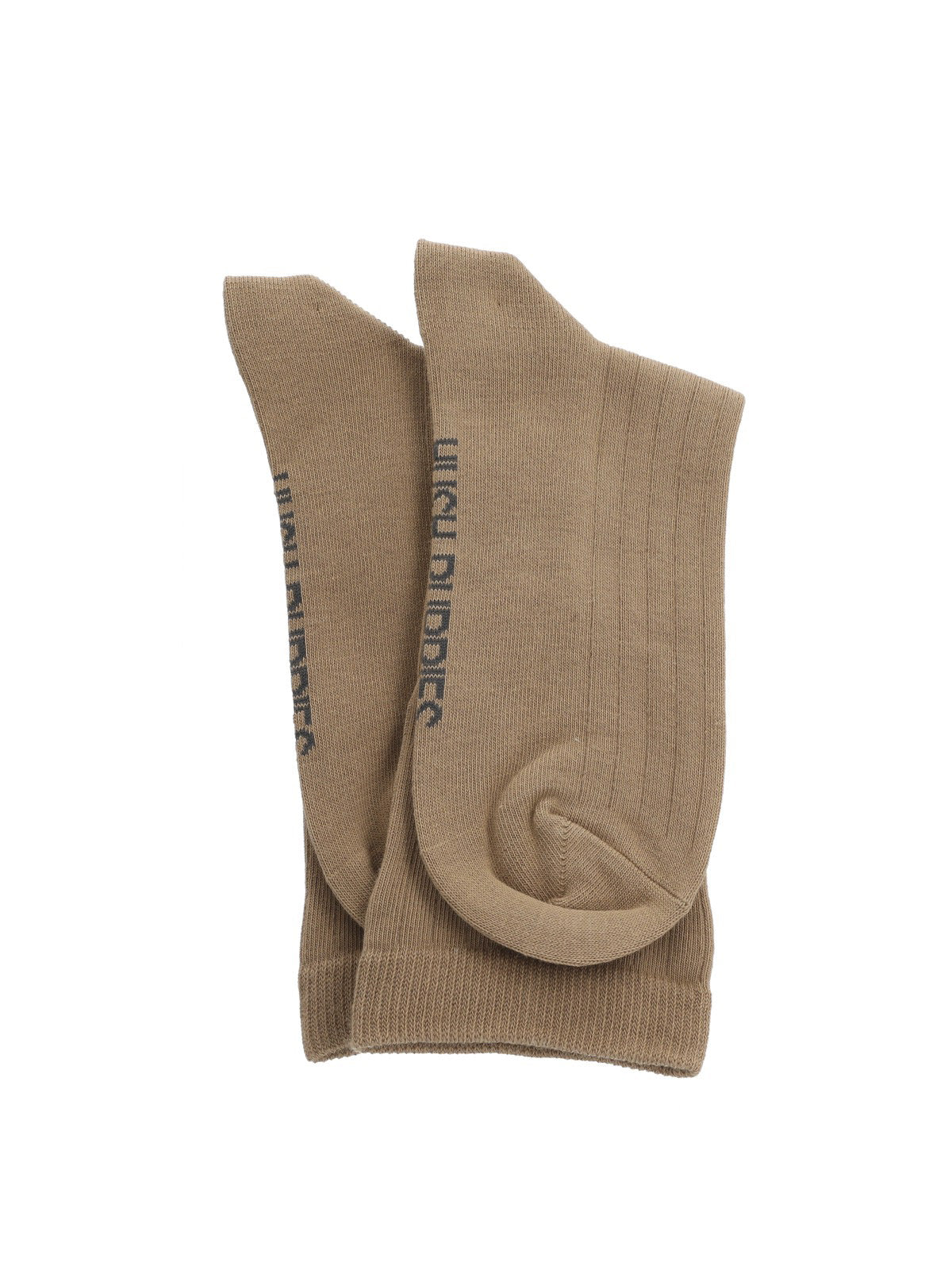 Calcetin Algodón Mujer C Cuff Basicrib Gris Hush Puppies