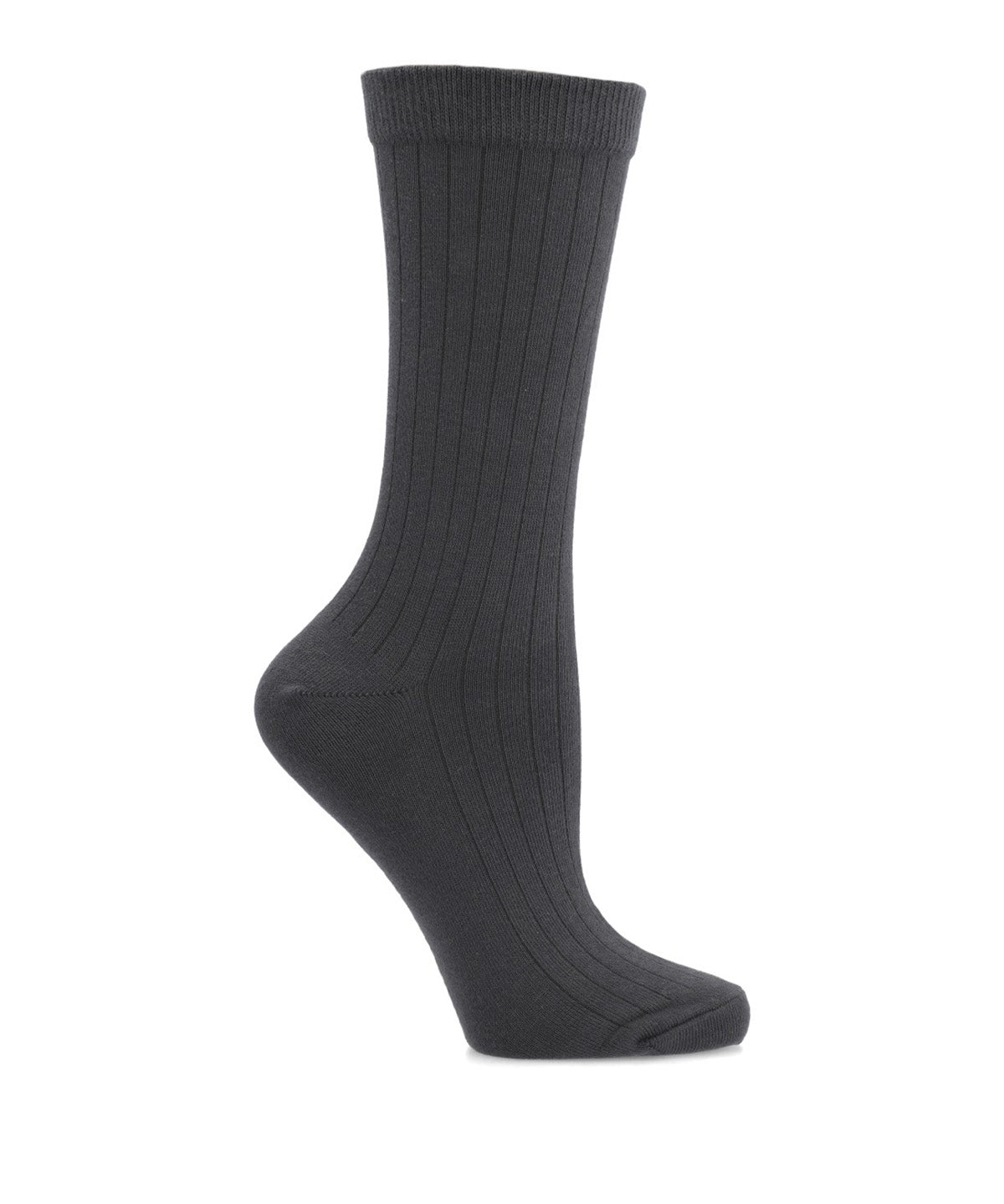 Calcetin Algodón Mujer C Cuff Basicrib Gris Hush Puppies
