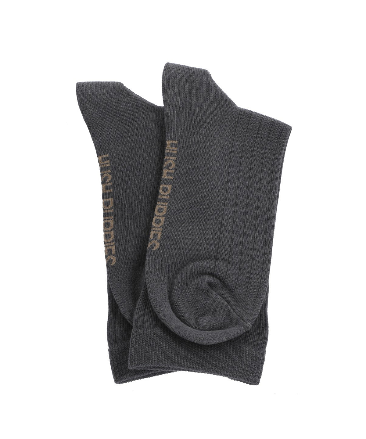 Calcetin Algodón Mujer C Cuff Basicrib Gris Hush Puppies