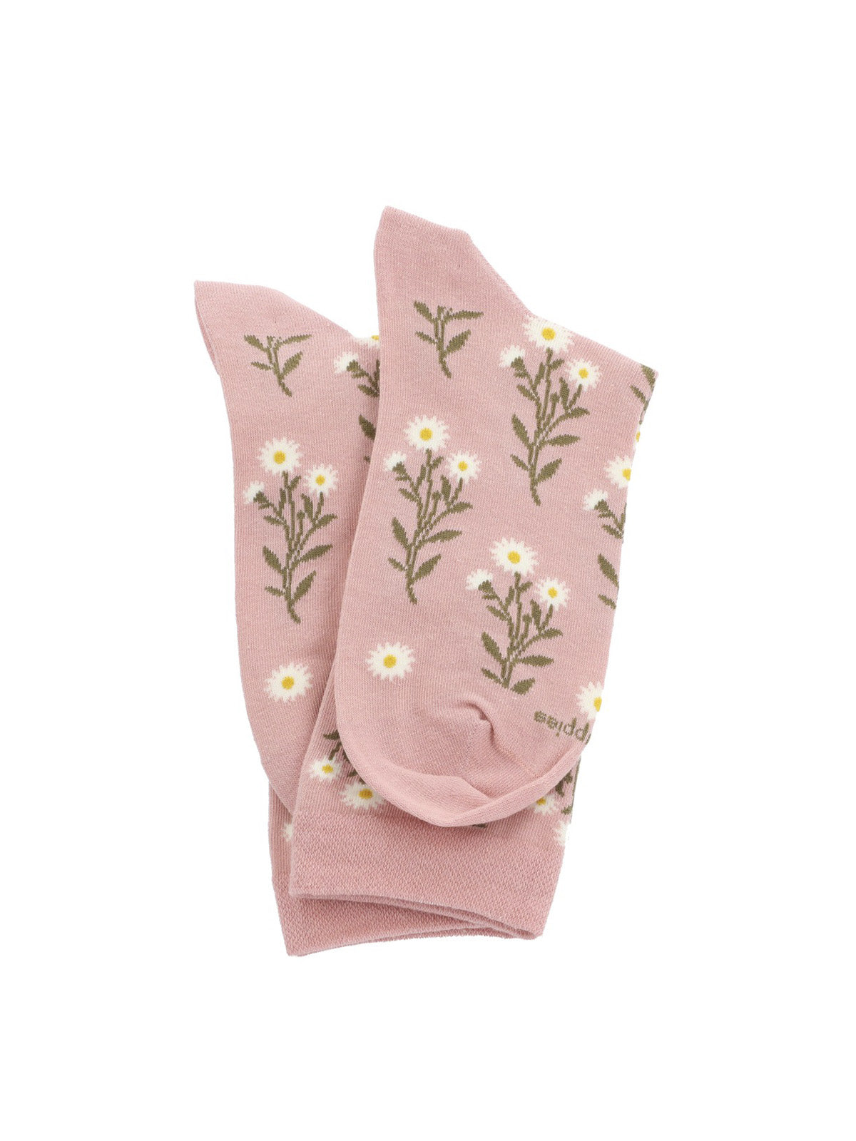 Calcetin Algodón Mujer C Cuff Flowers Gris Hush Puppies