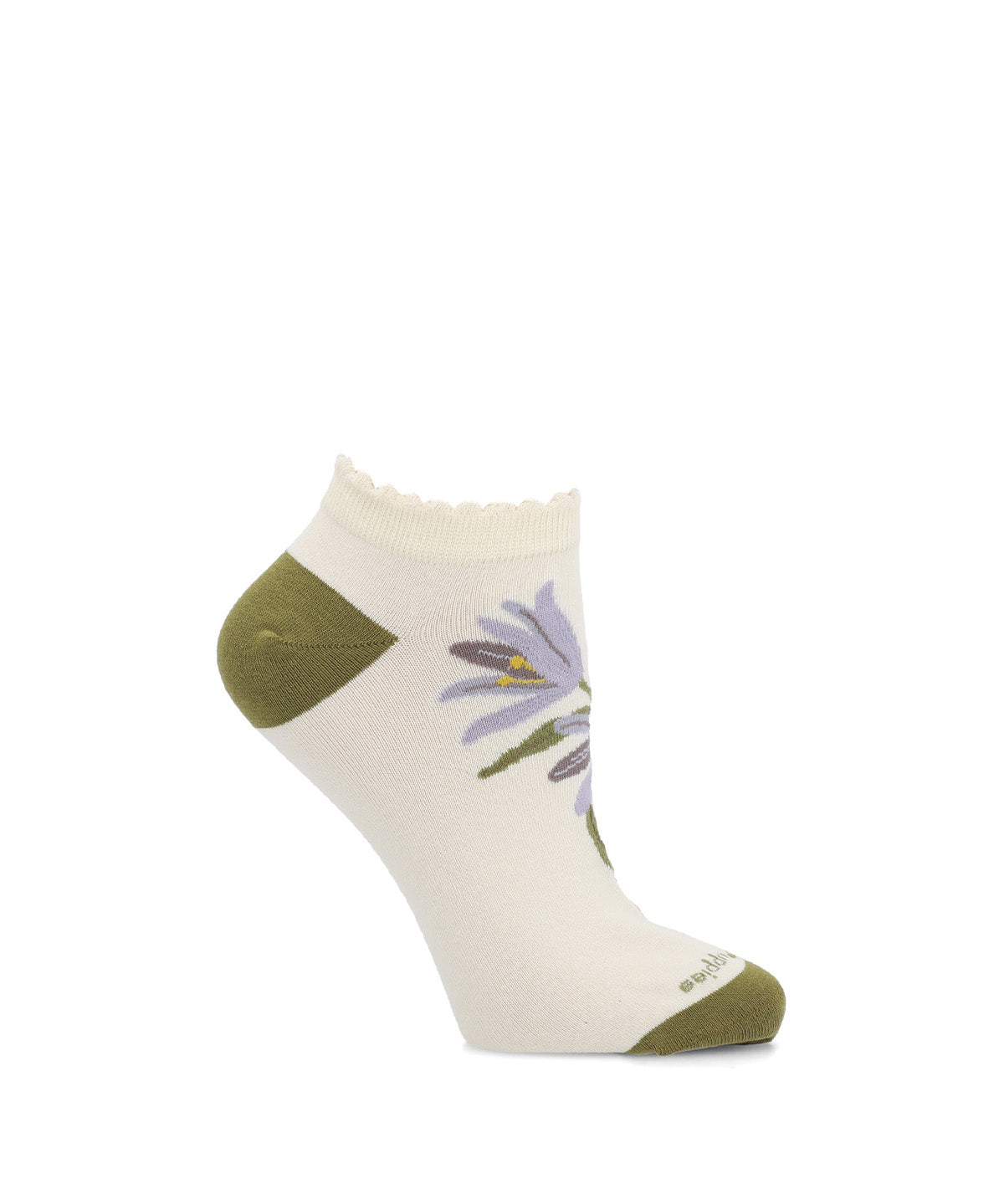 Calcetin Algodón Mujer Ped St Flower Gris Hush Puppies