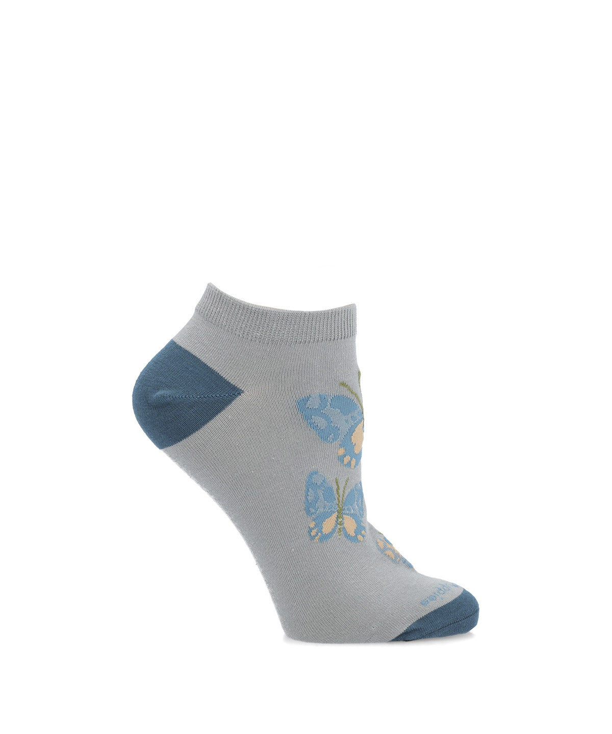 Calcetin Algodón Mujer Ped Butterfl Gris Hush Puppies