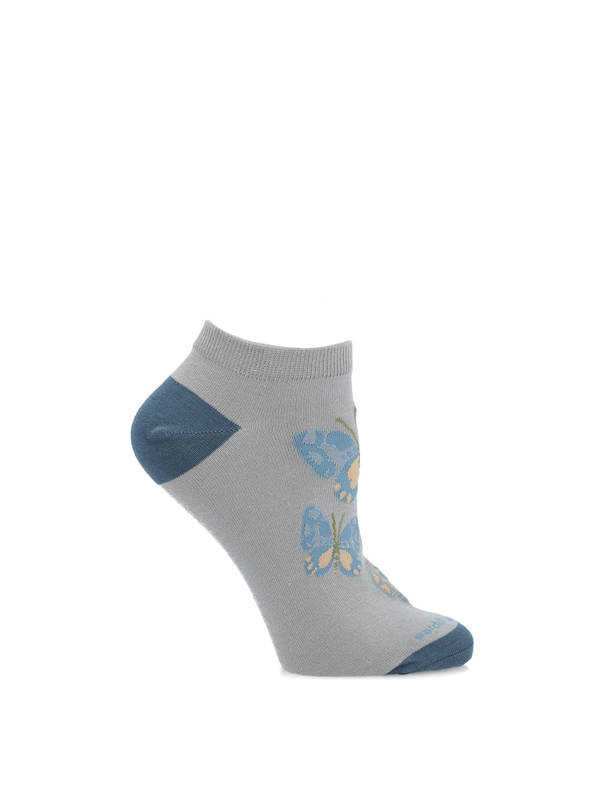 Calcetin Algodón Mujer Ped Butterfl Gris Hush Puppies