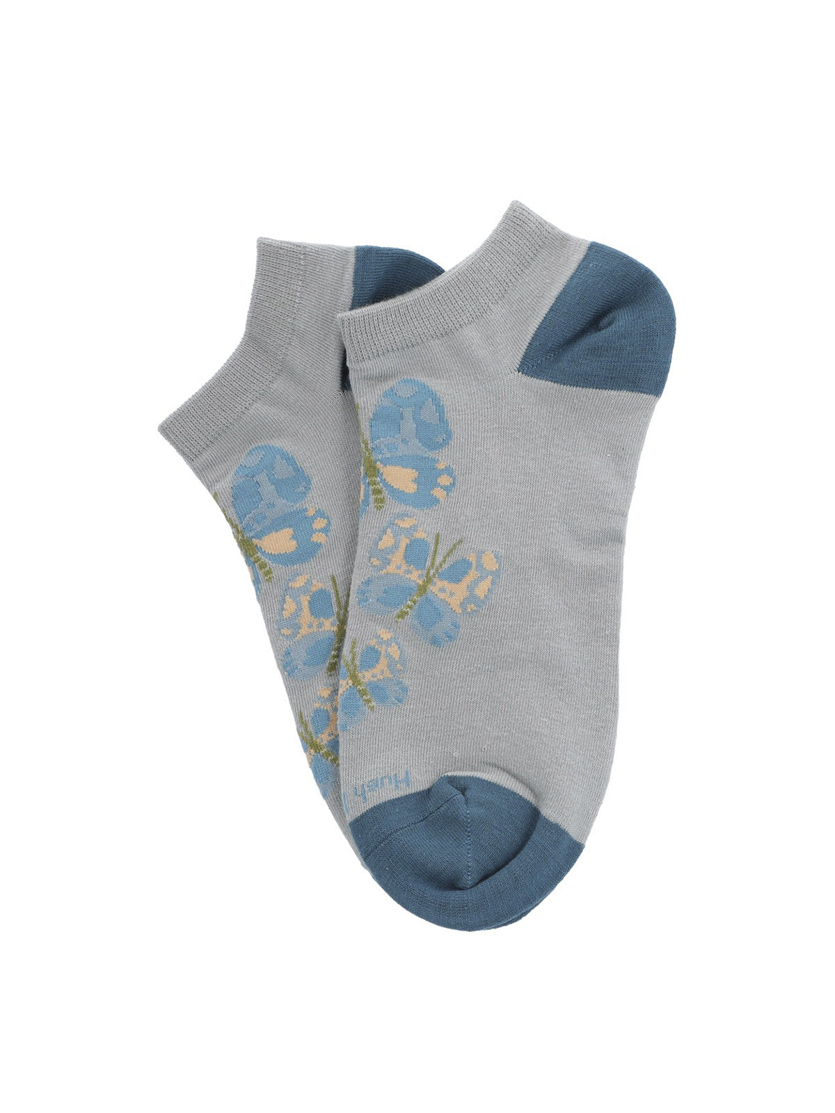Calcetin Algodón Mujer Ped Butterfl Gris Hush Puppies