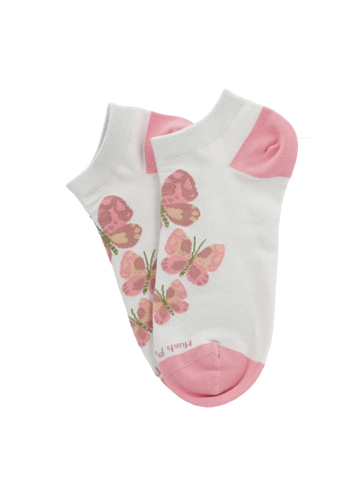 Calcetin Algodón Mujer Ped Butterfl Gris Hush Puppies