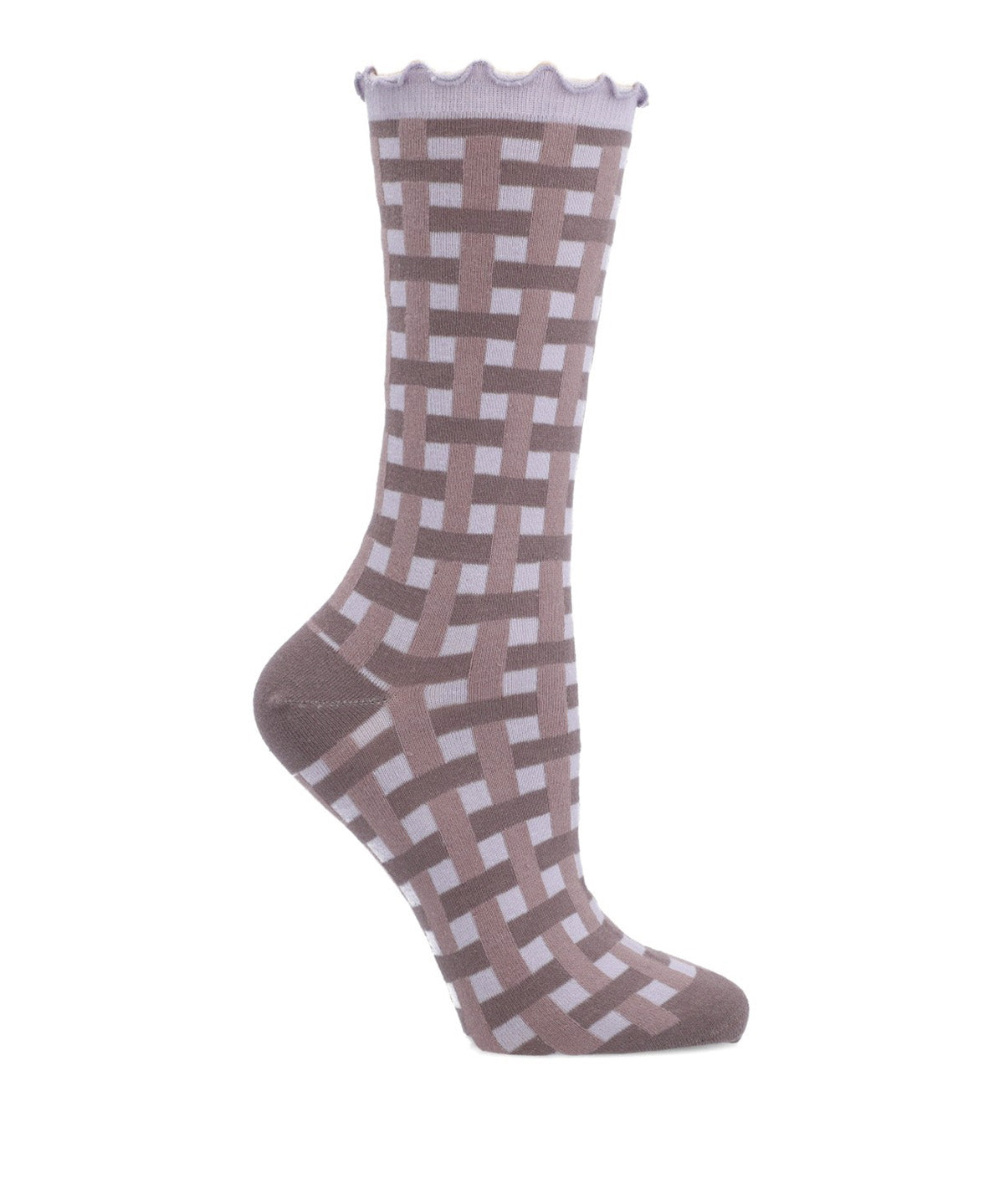 Calcetin Algodón Mujer C Ru Trama Gris Hush Puppies