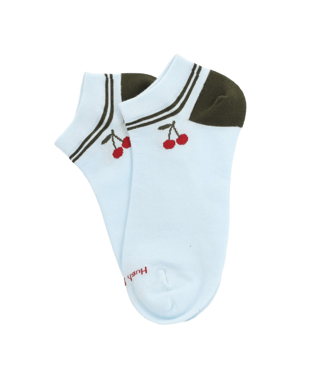 Calcetin Algodón Mujer Ped Cherry Gris Hush Puppies