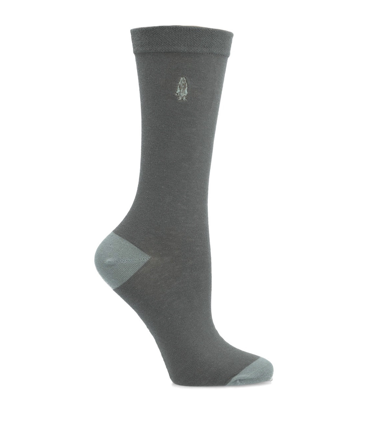 Calcetin Algodón Mujer C Cuff Plainem Gris Hush Puppies
