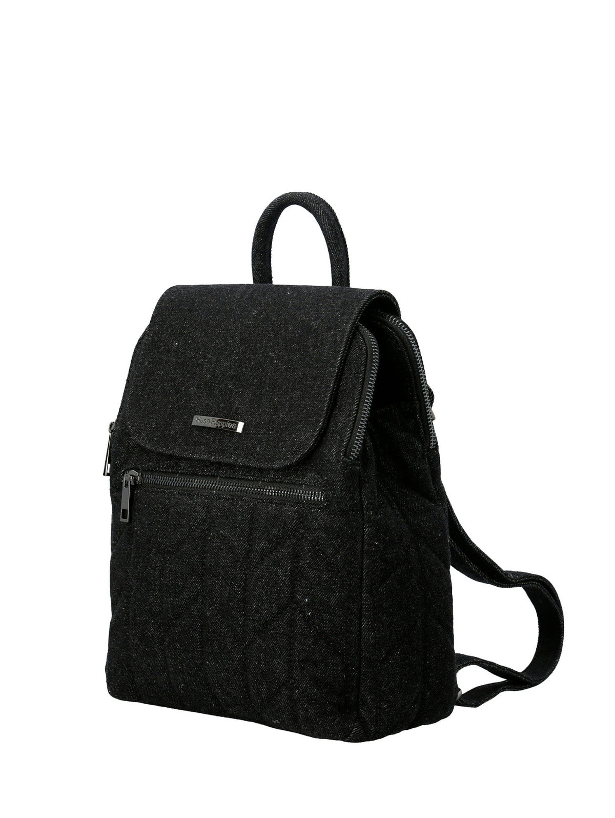 Cartera Mochila Textil Mujer Joan Backbag Negro Hush Puppies