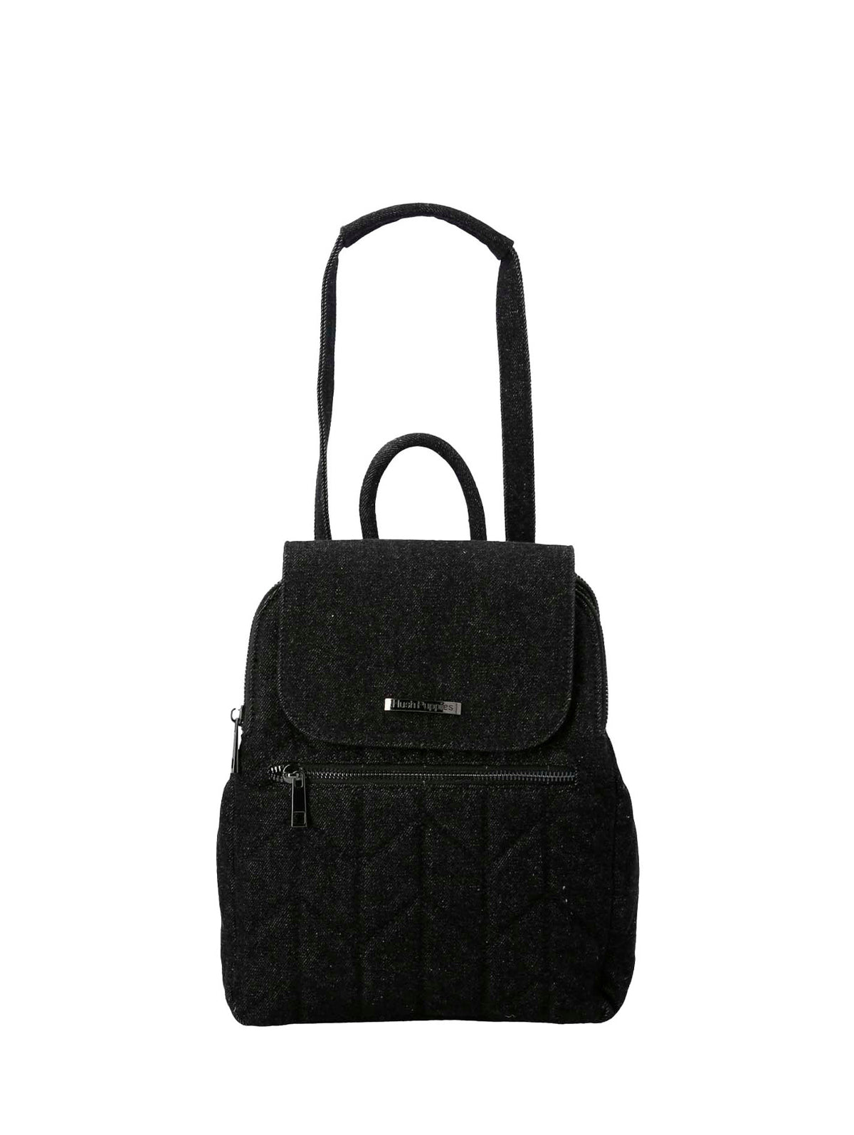 Cartera Mochila Textil Mujer Joan Backbag Negro Hush Puppies