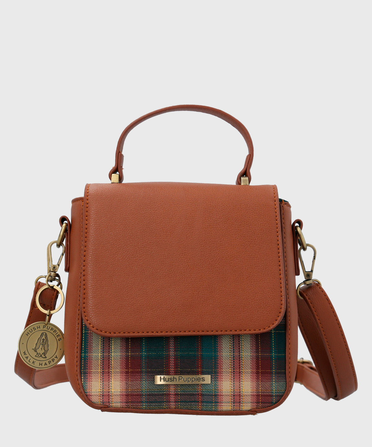 Cartera Textil Mujer Bennett Cross Café Hush Puppies-Hush Puppies Chile