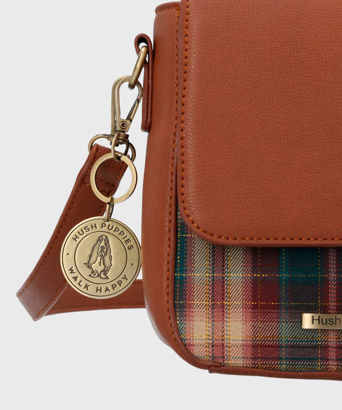 Cartera Textil Mujer Bennett Cross Café Hush Puppies-Hush Puppies Chile