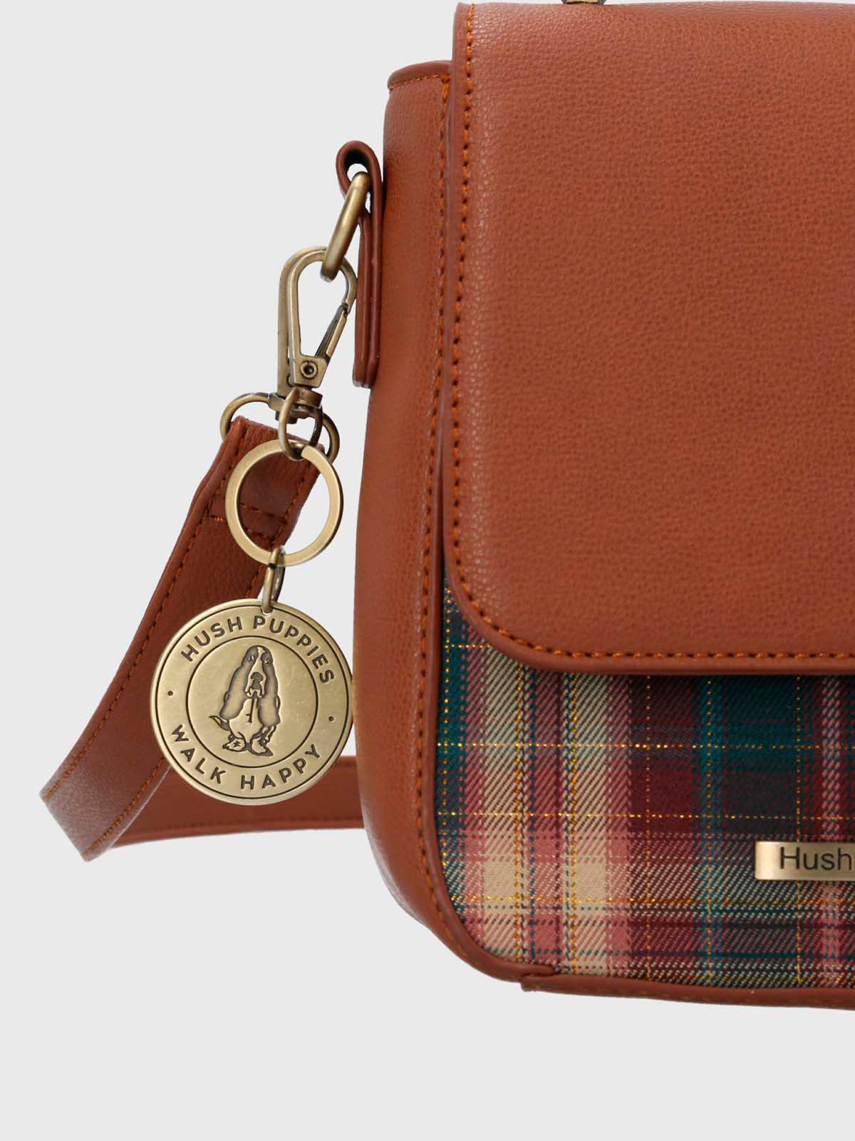 Cartera Textil Mujer Bennett Cross Café Hush Puppies-Hush Puppies Chile