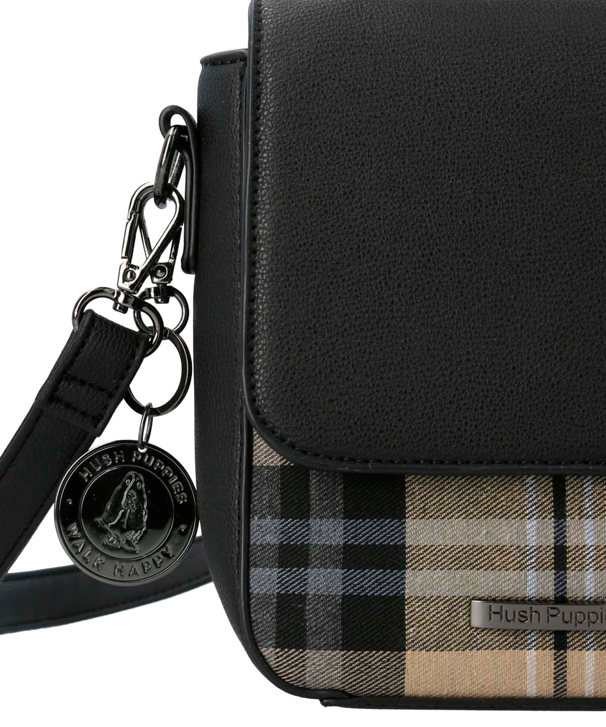 Cartera Textil Mujer Bennett Cross Negro Hush Puppies