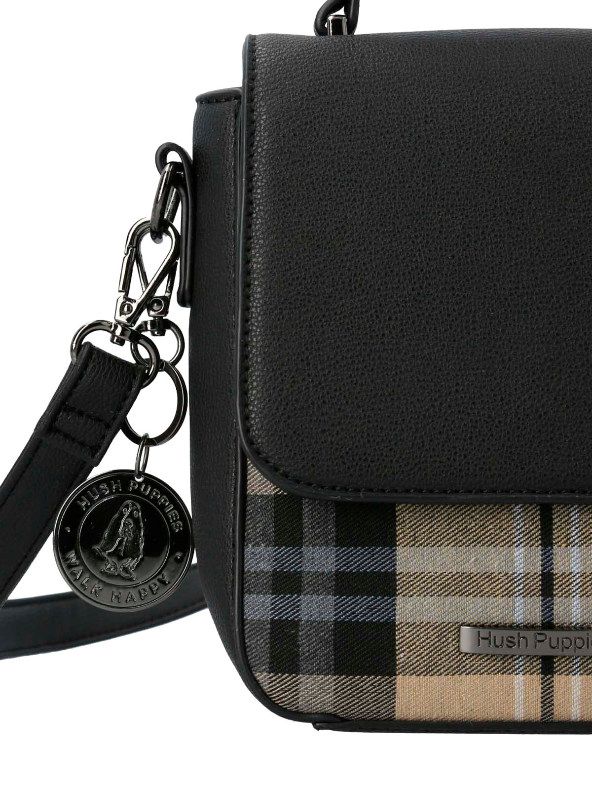 Cartera Textil Mujer Bennett Cross Negro Hush Puppies