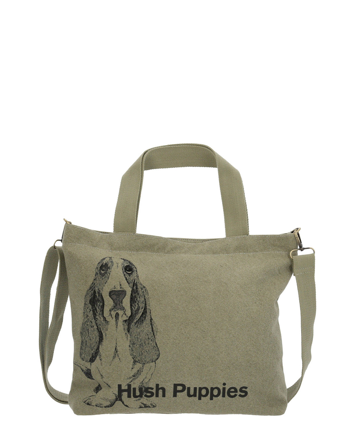 Cartera Textil Mujer Canvasdog Tote Verde Hush Puppies
