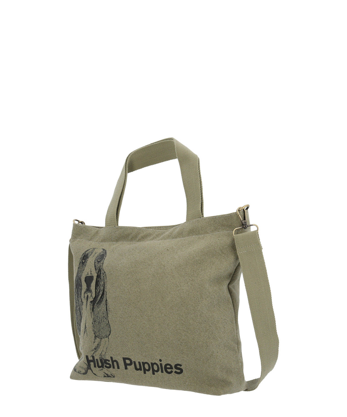 Cartera Textil Mujer Canvasdog Tote Verde Hush Puppies