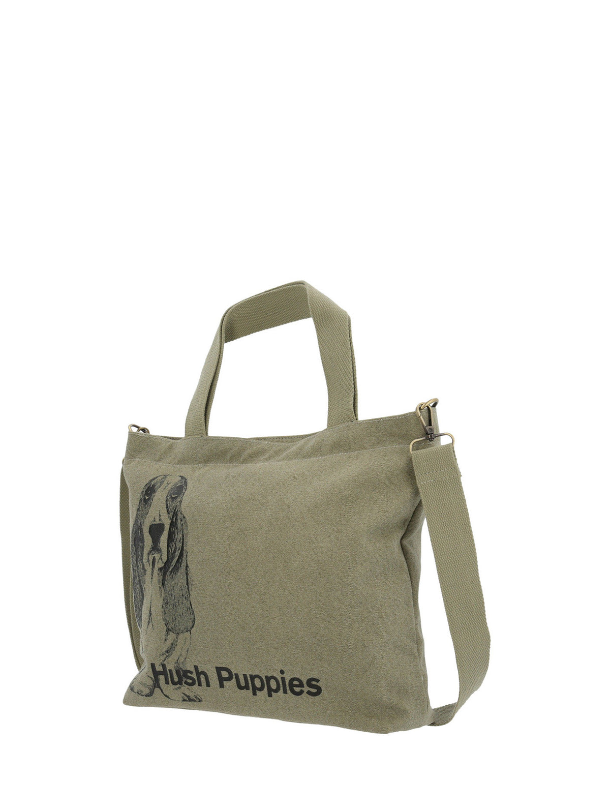 Cartera Textil Mujer Canvasdog Tote Verde Hush Puppies