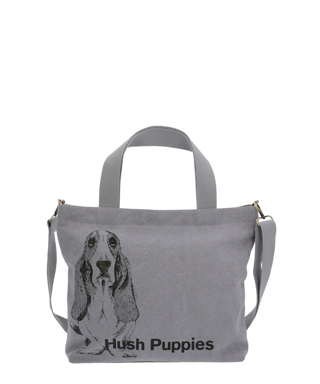 Cartera Textil Mujer Canvasdog Tote Gris Hush Puppies