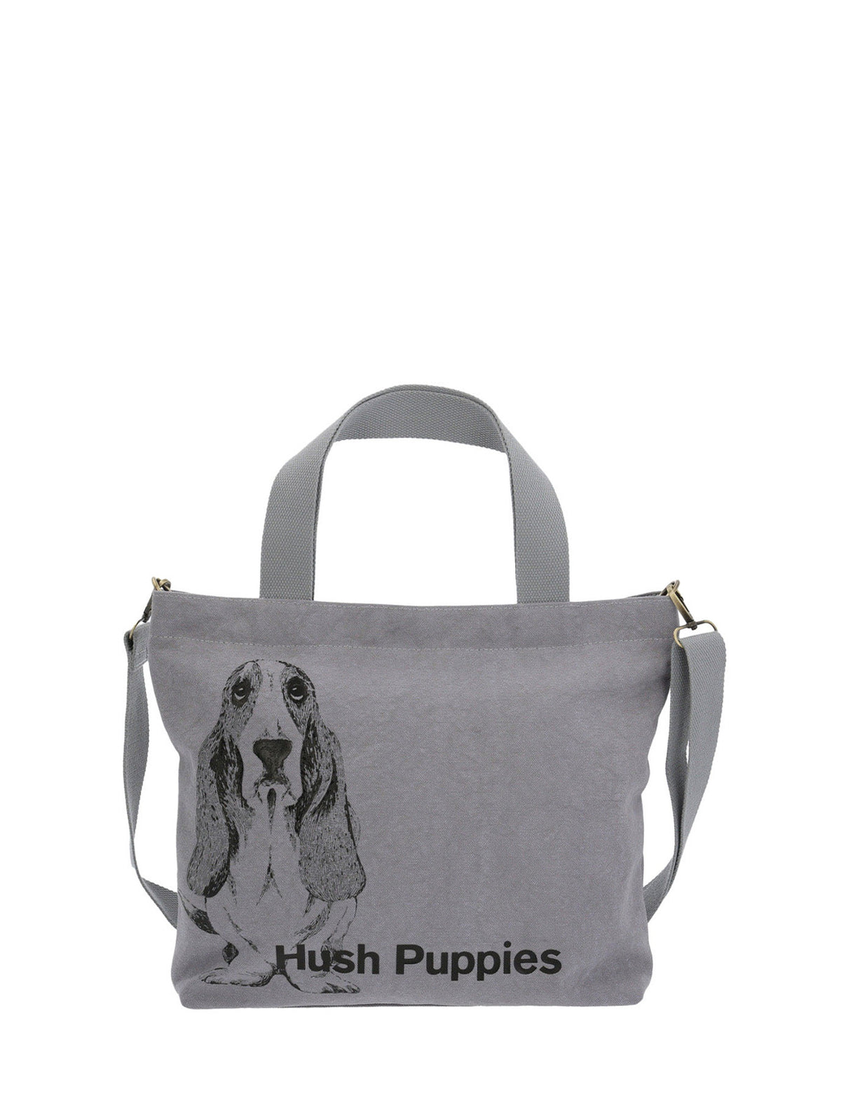 Cartera Textil Mujer Canvasdog Tote Gris Hush Puppies