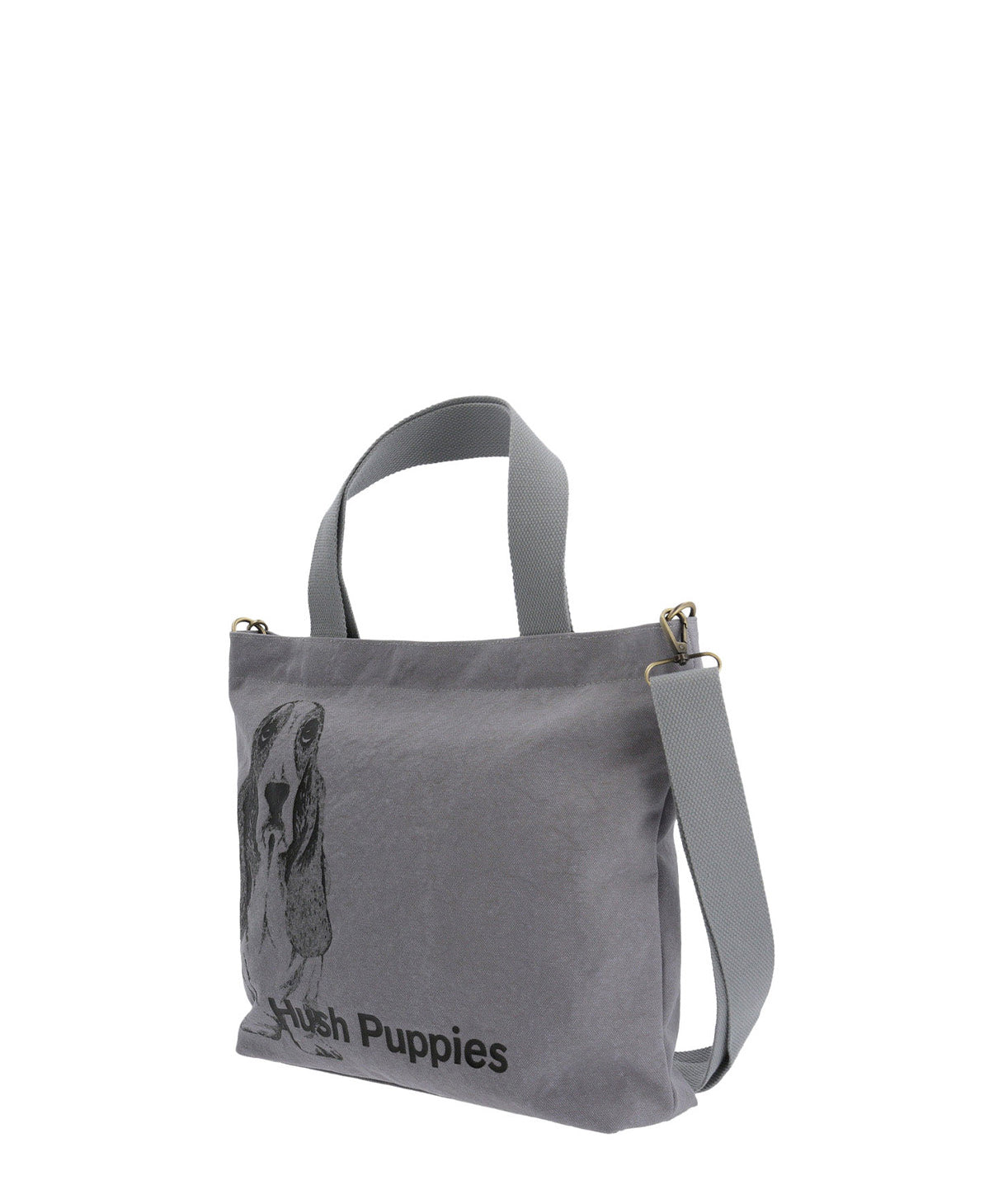 Cartera Textil Mujer Canvasdog Tote Gris Hush Puppies
