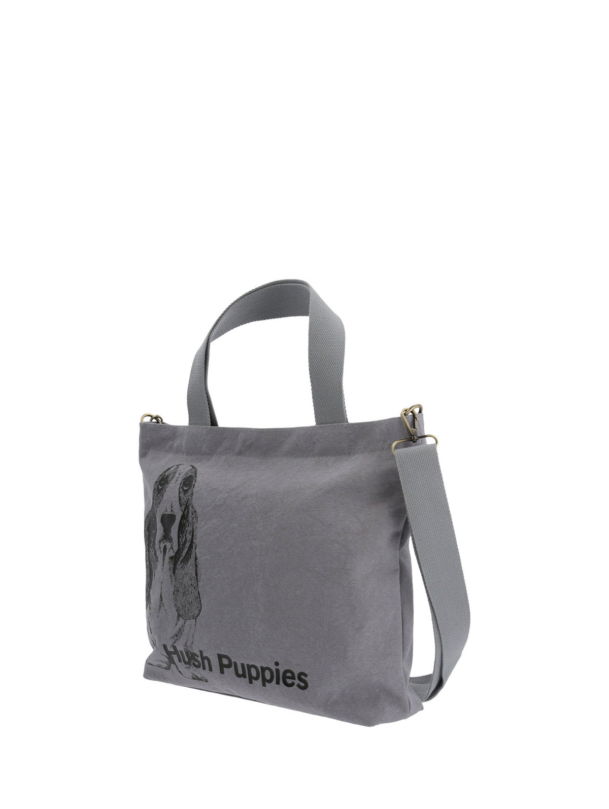 Cartera Textil Mujer Canvasdog Tote Gris Hush Puppies
