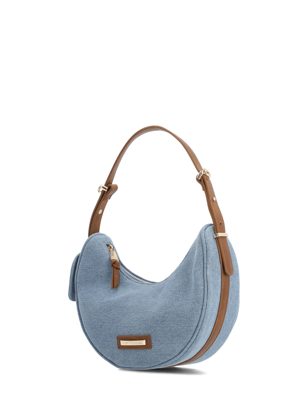 Cartera Textil Mujer Denham Hobo Azul Hush Puppies