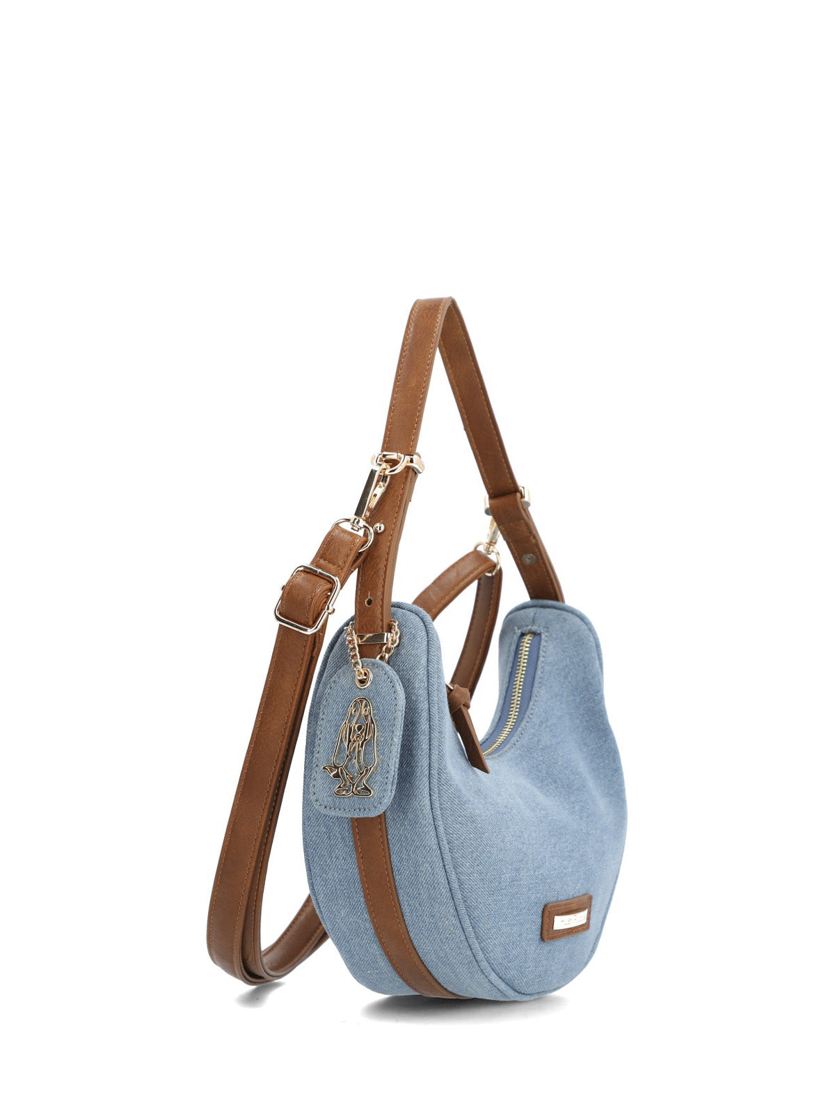 Cartera Textil Mujer Denham Hobo Azul Hush Puppies