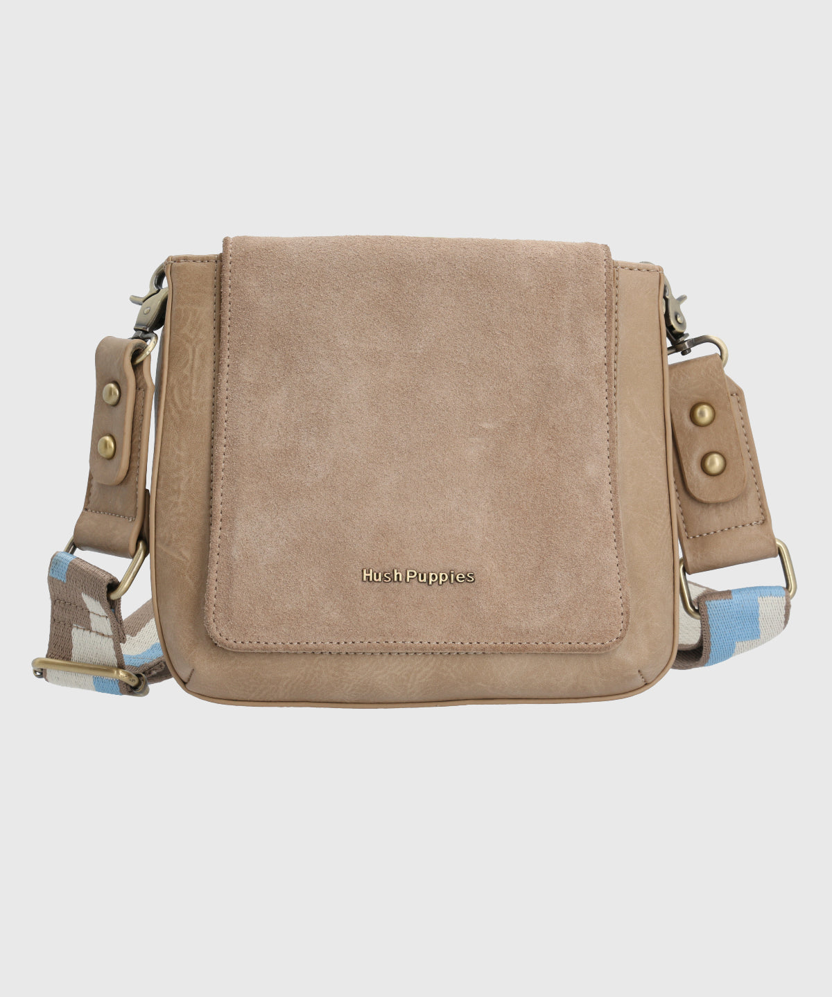 Cartera Ecocuero Mujer Lynn Cross Beige/Crudo Hush Puppies-Hush Puppies Chile